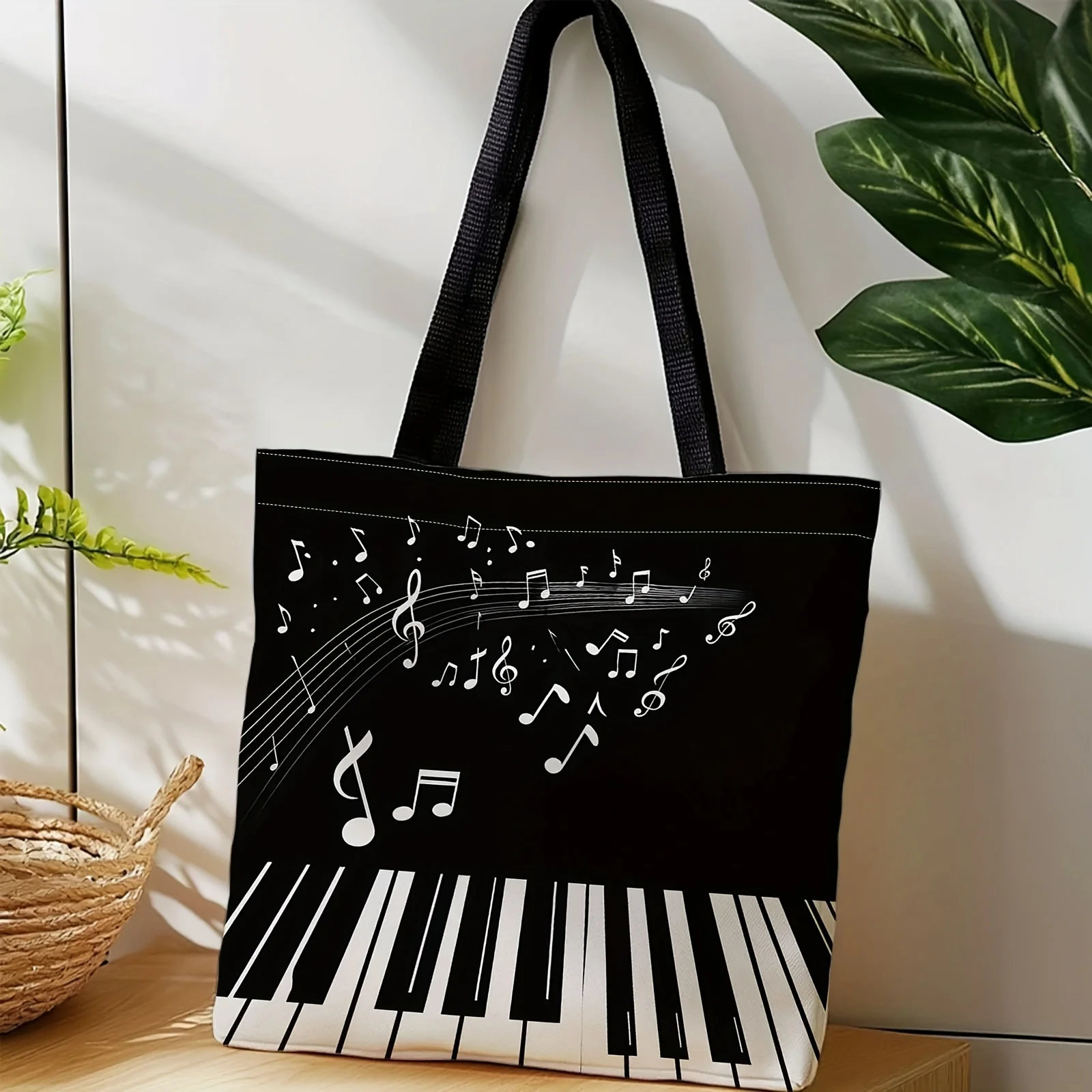 Musical Instrument Shop - Shopping Bags Canvas Printing Piano Key
