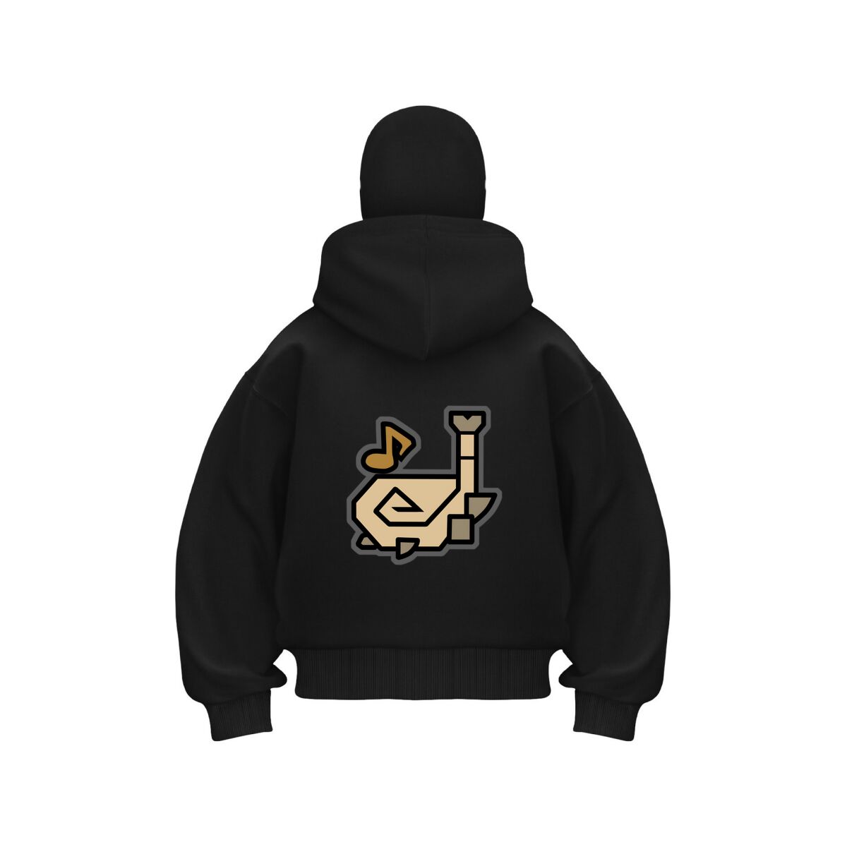 Musical Instrument Shop - Musical Instrument Cartoon Double Hood Balaclava