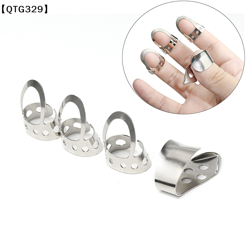 Musical Instrument Banjo - 【QTG329】4pcs Adjustable Fingerpicks Acoustic Guitar Banjo