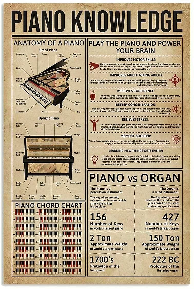 Piano Knowledge Retro Metal Ti - Musical Instrument Shop recension och pris