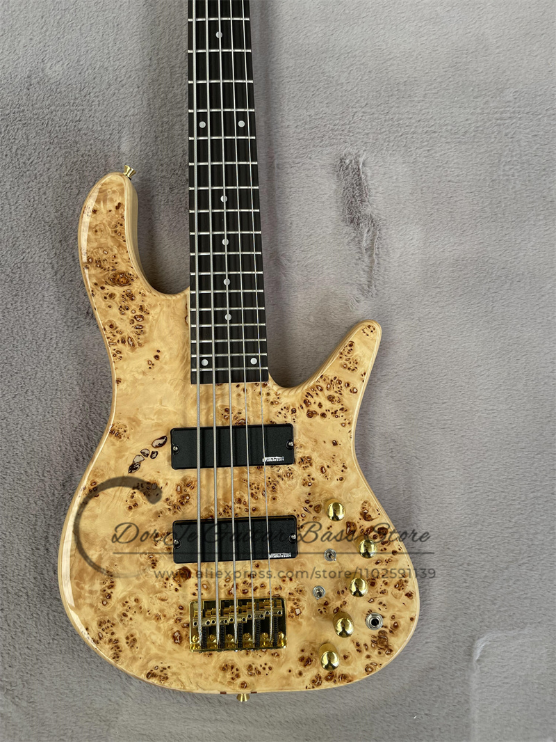 5 Strings Bass Guitar Fode Bas - Bass Guitar Fretless recension och pris