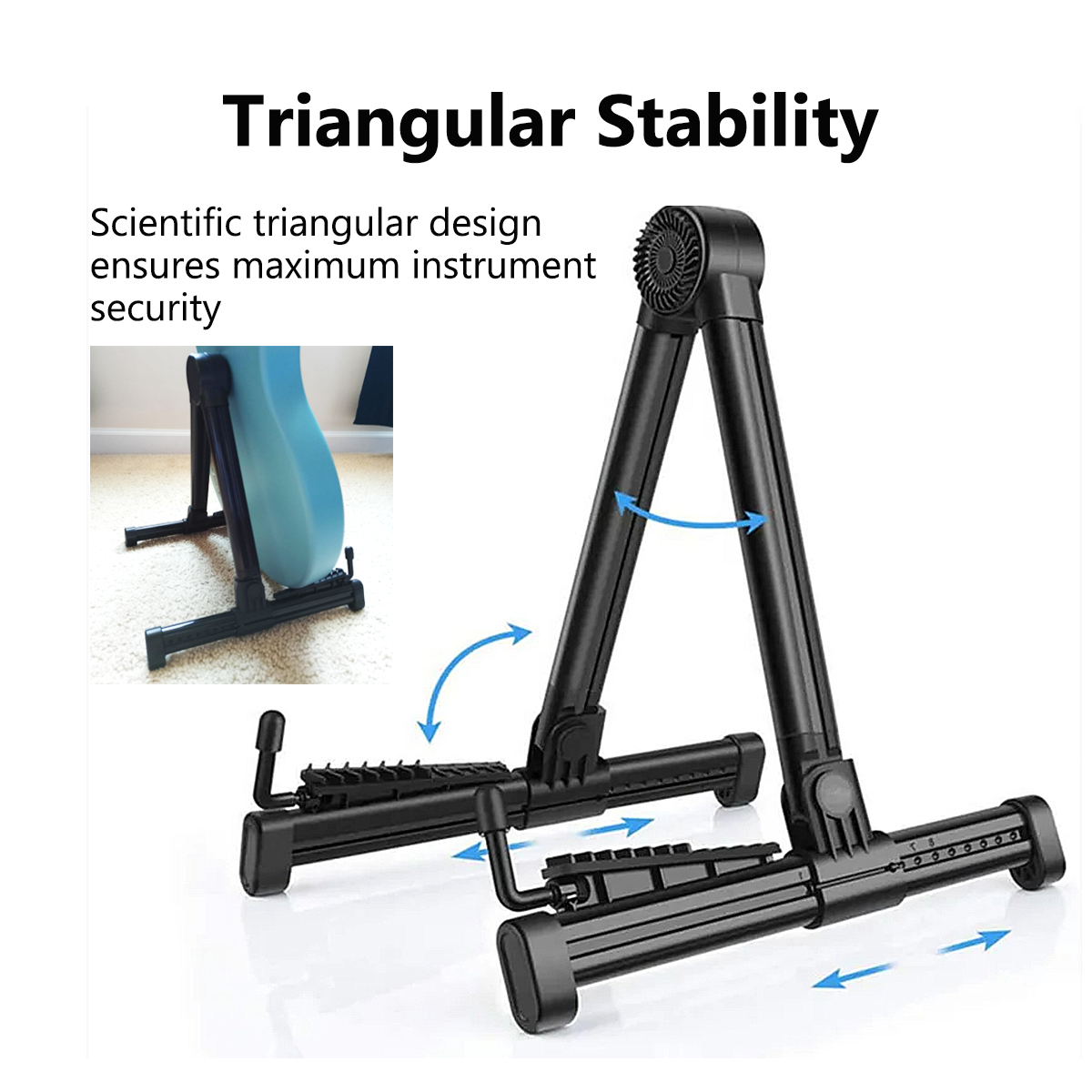 Miwayer Foldable Guitar Stand  - Musical Instrument Banjo recension och pris