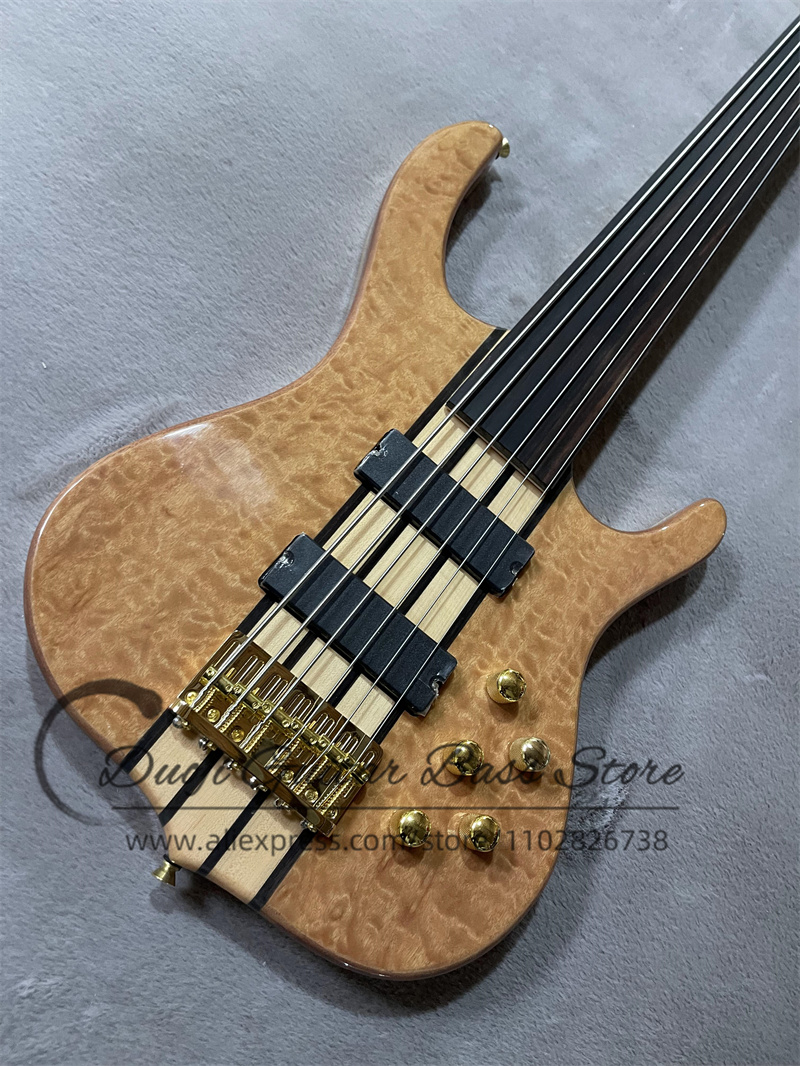 6 Strings bass guitar Fretless - Bass Guitar Fretless recension och pris