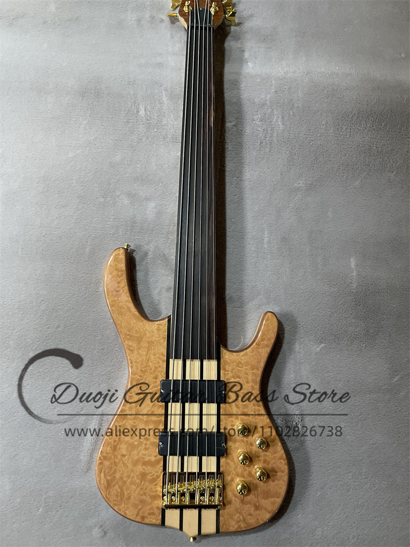 6 Strings bass guitar Fretless - Bass Guitar Fretless recension och pris