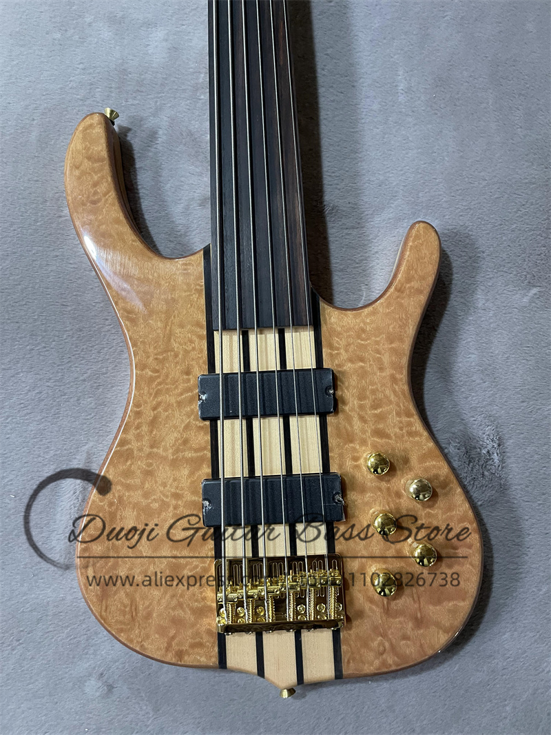 6 Strings bass guitar Fretless - Bass Guitar Fretless recension och pris