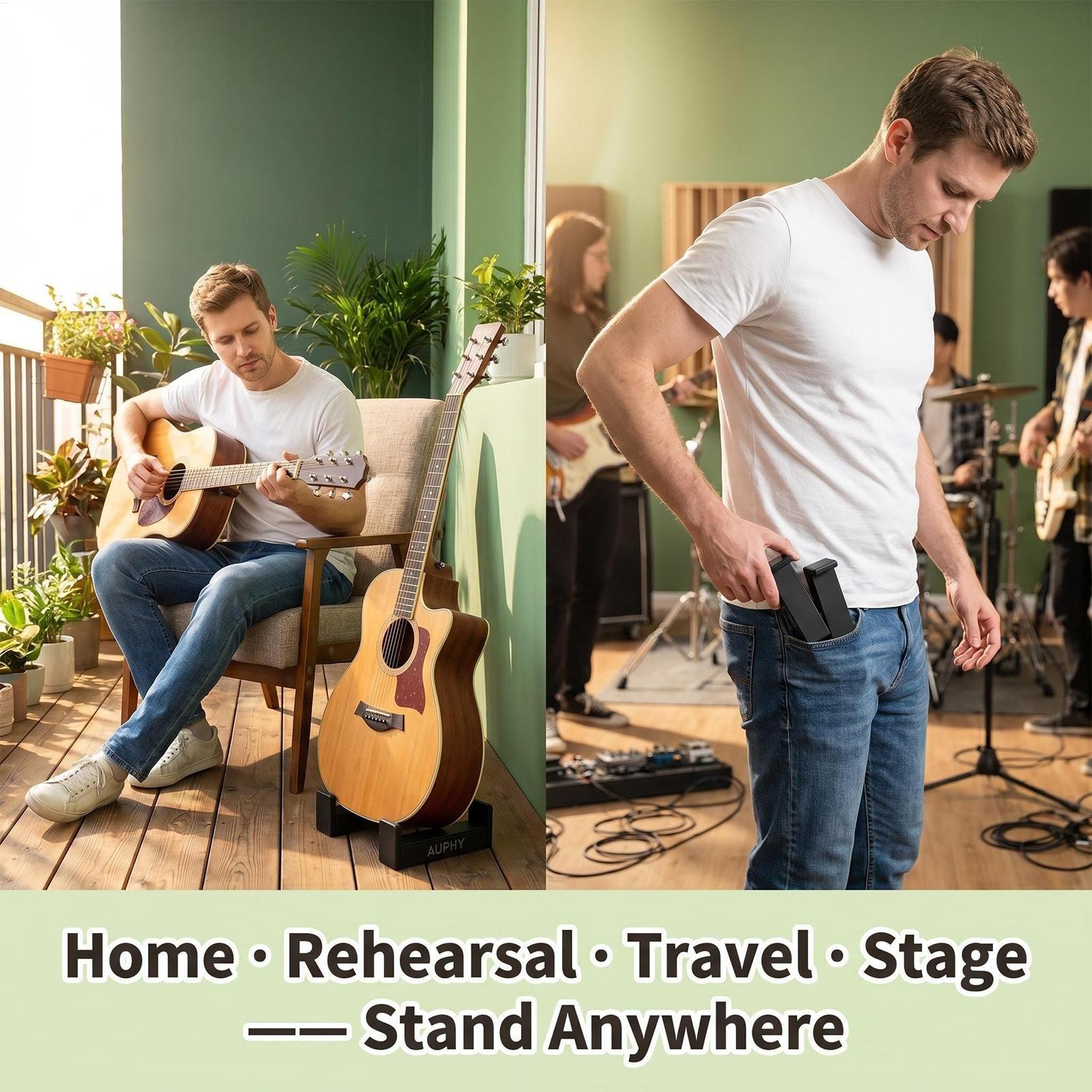 Acoustic Guitar Stand Portable - Musical Instrument Banjo recension och pris