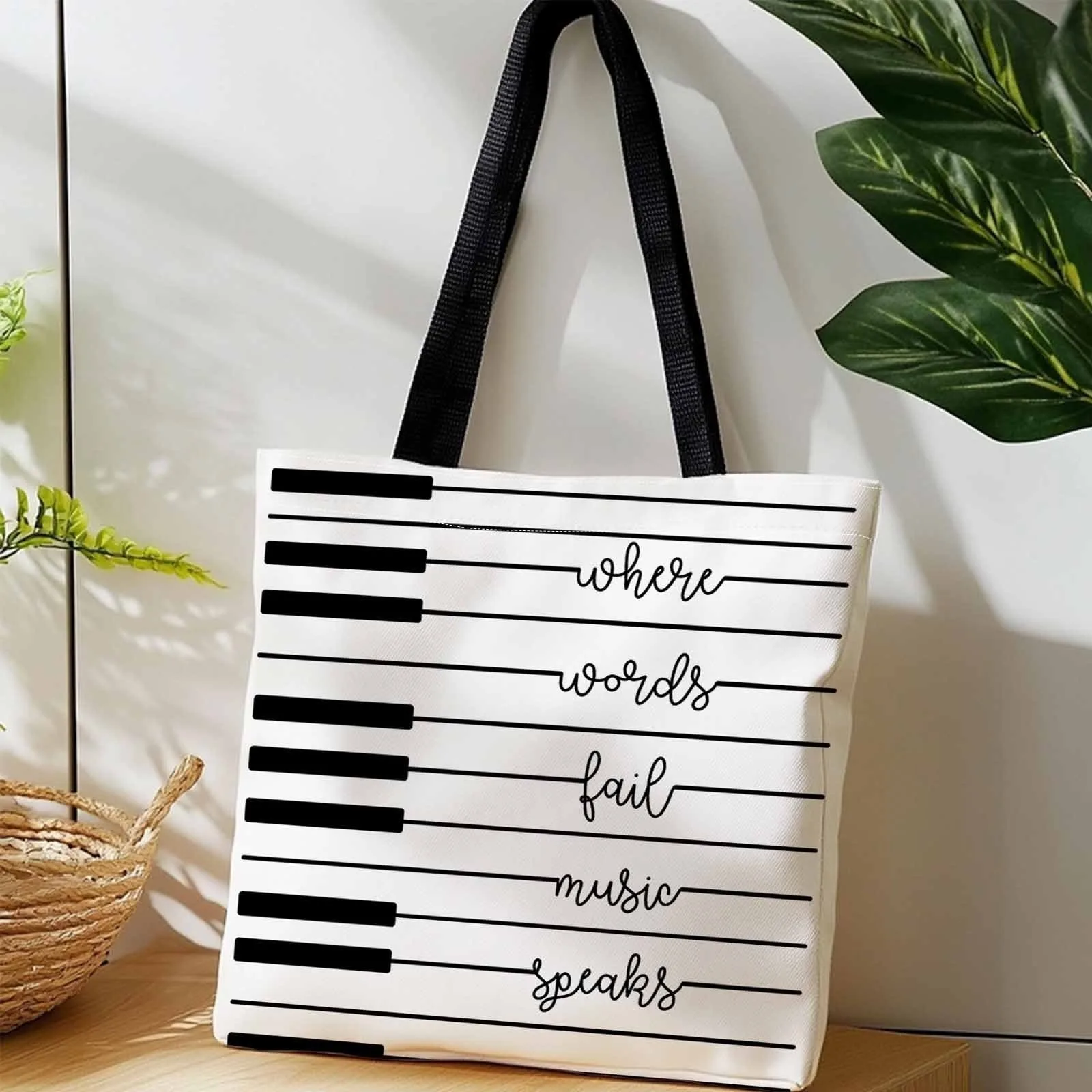 Shopping Bags Canvas Printing  - Musical Instrument Shop recension och pris