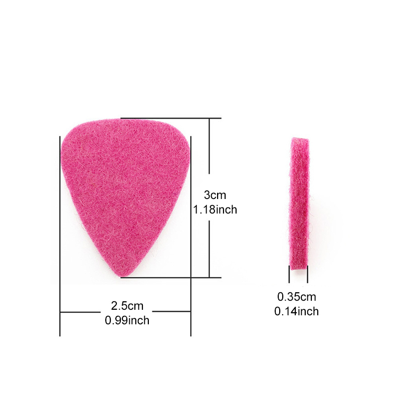 6/12/18PCS Felt Guitar Picks f - Musical Instrument Banjo recension och pris