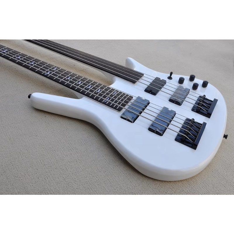 Double Neck 4+5 Strings Electr - Bass Guitar Fretless recension och pris