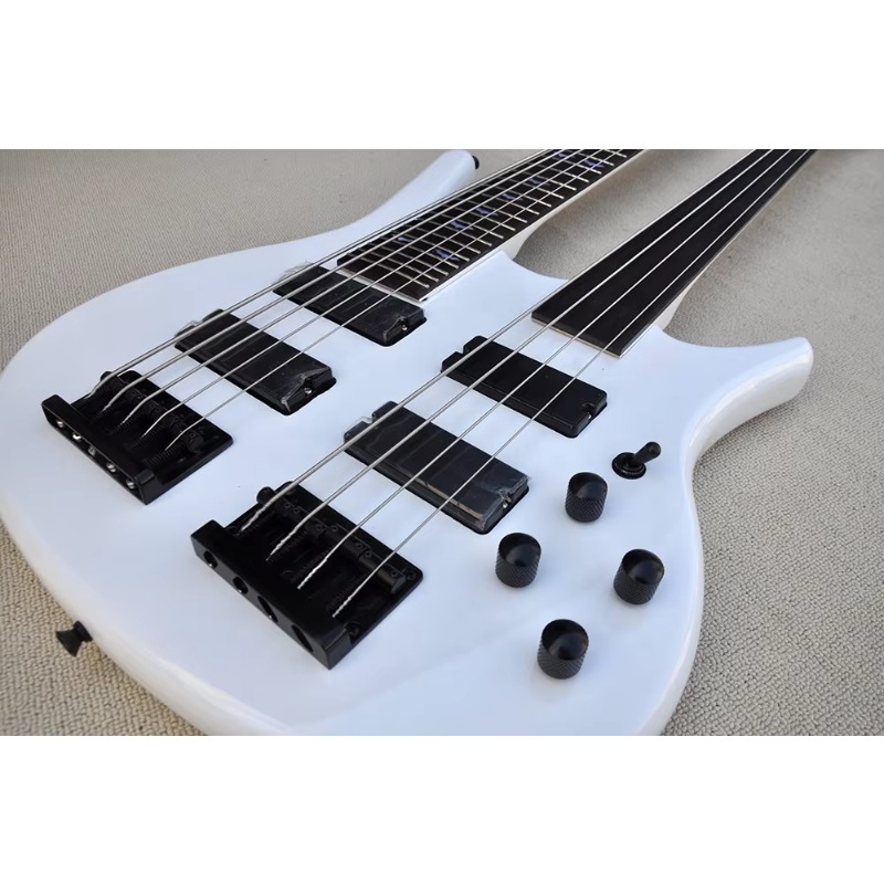 Double Neck 4+5 Strings Electr - Bass Guitar Fretless recension och pris