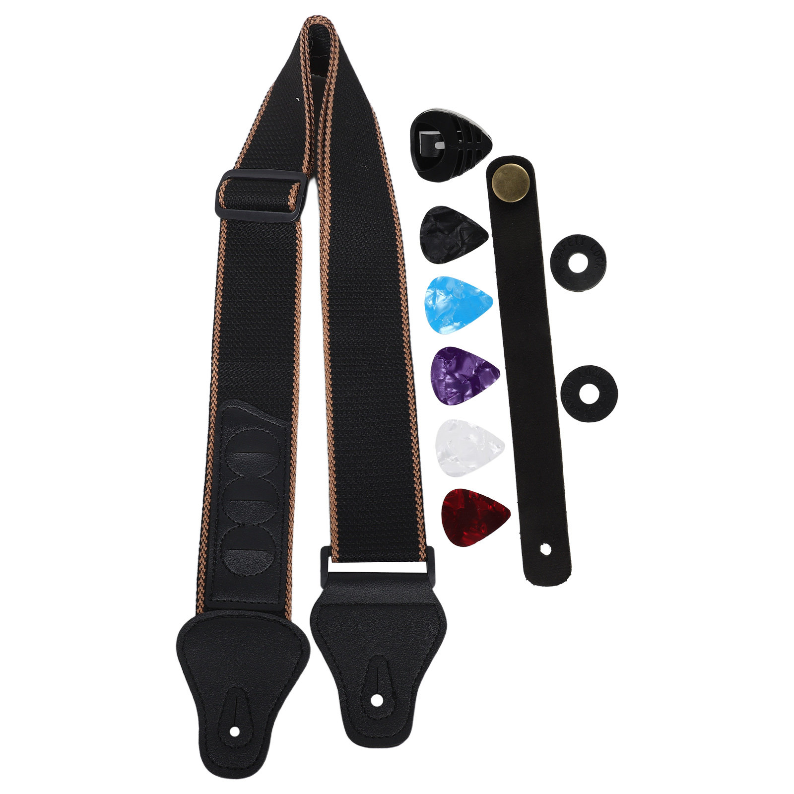 1Set Guitar Strap Kit Adjustab - Musical Instrument Kit recension och pris