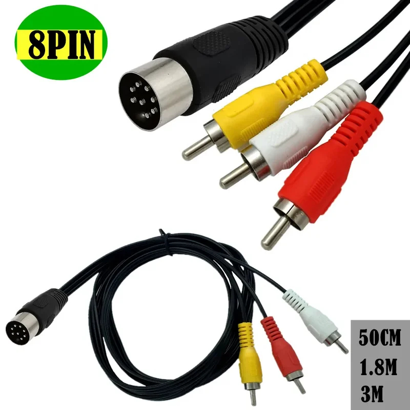 8 Pin Din to 2 RCA Male Audio  - Musical Instrument Shop recension och pris
