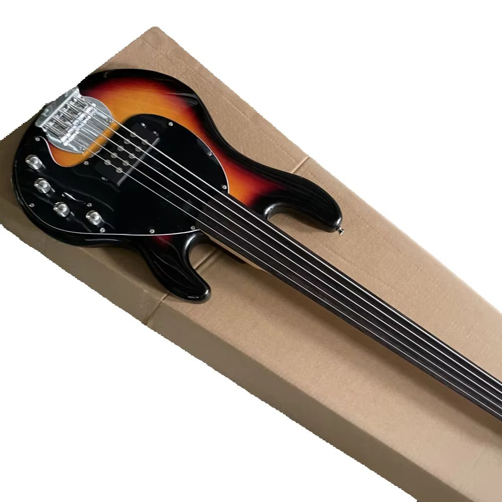 5 strings sunset bass guitar,  - Bass Guitar Fretless recension och pris