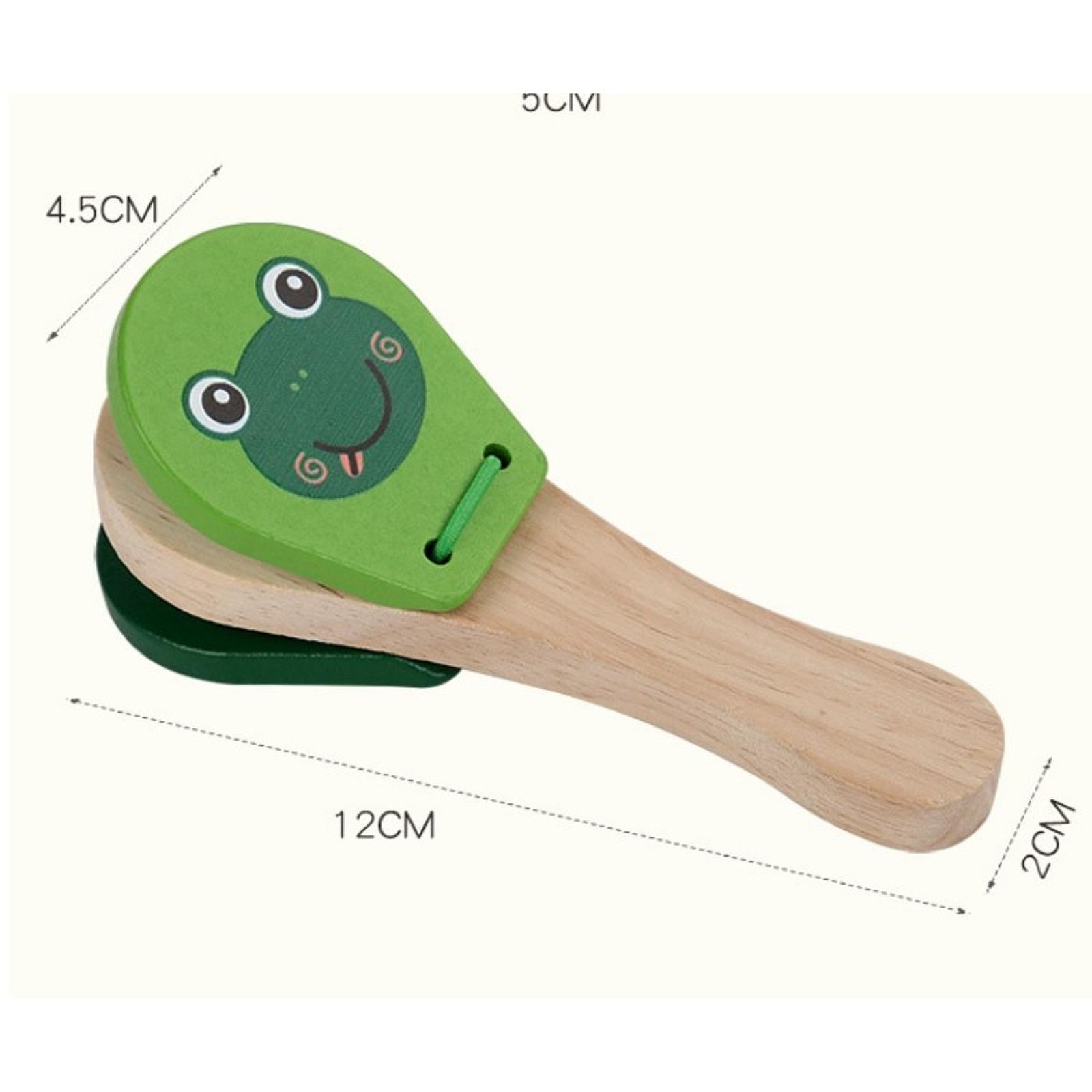 Wooden Castanets Toy for Kids  - Musical Instrument Clapper recension och pris